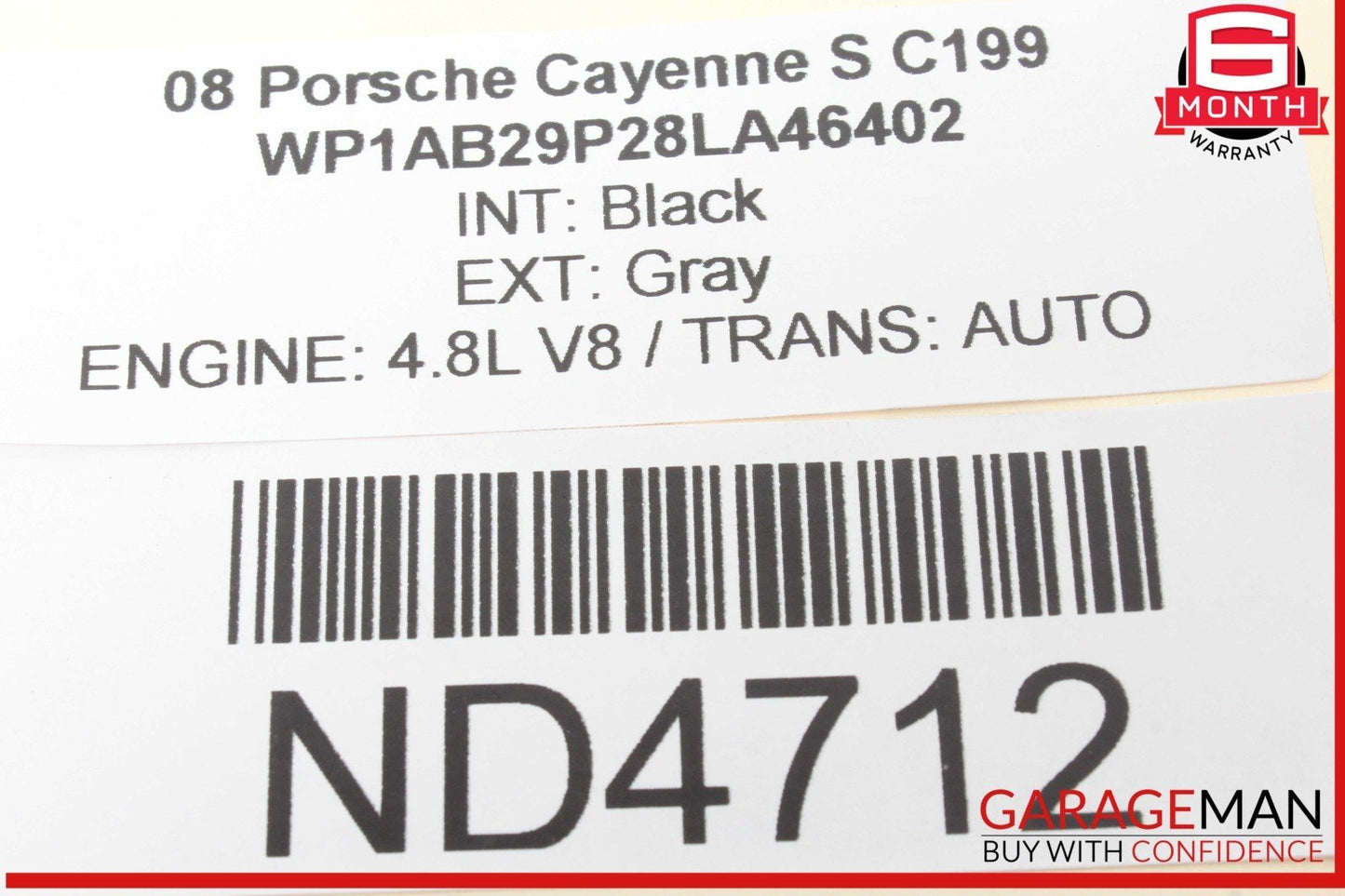 03-10 Cayenne S 957 Front Left or Right Side Upper Control Arm 7L0407047B OEM