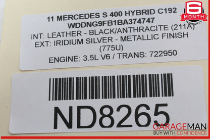 10-13 Mercedes W221 S400 Hybrid Front Left Driver Side Headlight Lamp Bi-Xenon