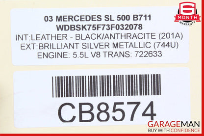 03-06 Mercedes R230 SL600 SL55 AMG Keyless Go Entry Antenna Module Assy