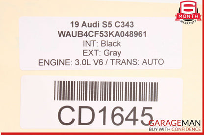 18-24 Audi S5 A5 RS5 Sportback Rear Trunk Hatch Deck Lid Assembly OEM