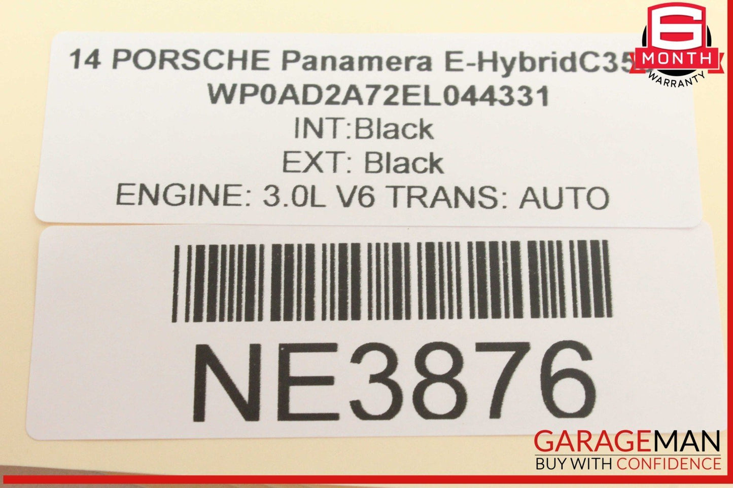 10-16 Porsche Panamera 970 E-Hybrid Center Console Shifter Trim Carbon Fiber OEM