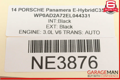 10-16 Porsche Panamera 970 E-Hybrid Center Console Shifter Trim Carbon Fiber OEM