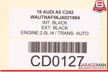 18-24 Audi A5 Front Right Lower Seat Bottom Cushion OEM