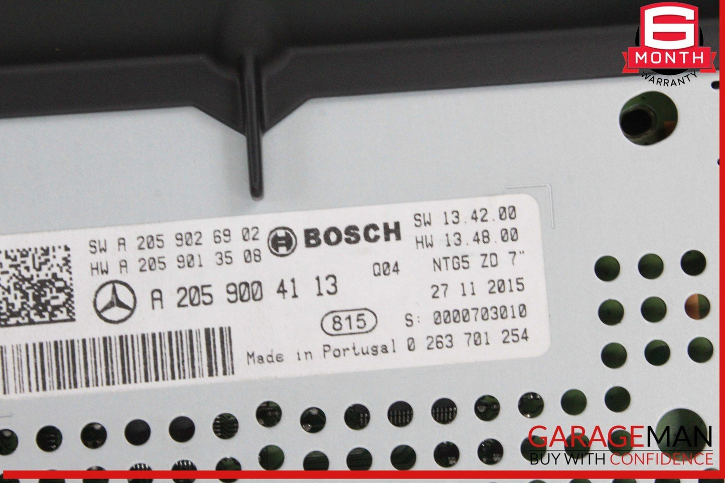 15-19 Mercedes W205 C300 C350e Dash Navigation Display Screen Monitor Unit OEM
