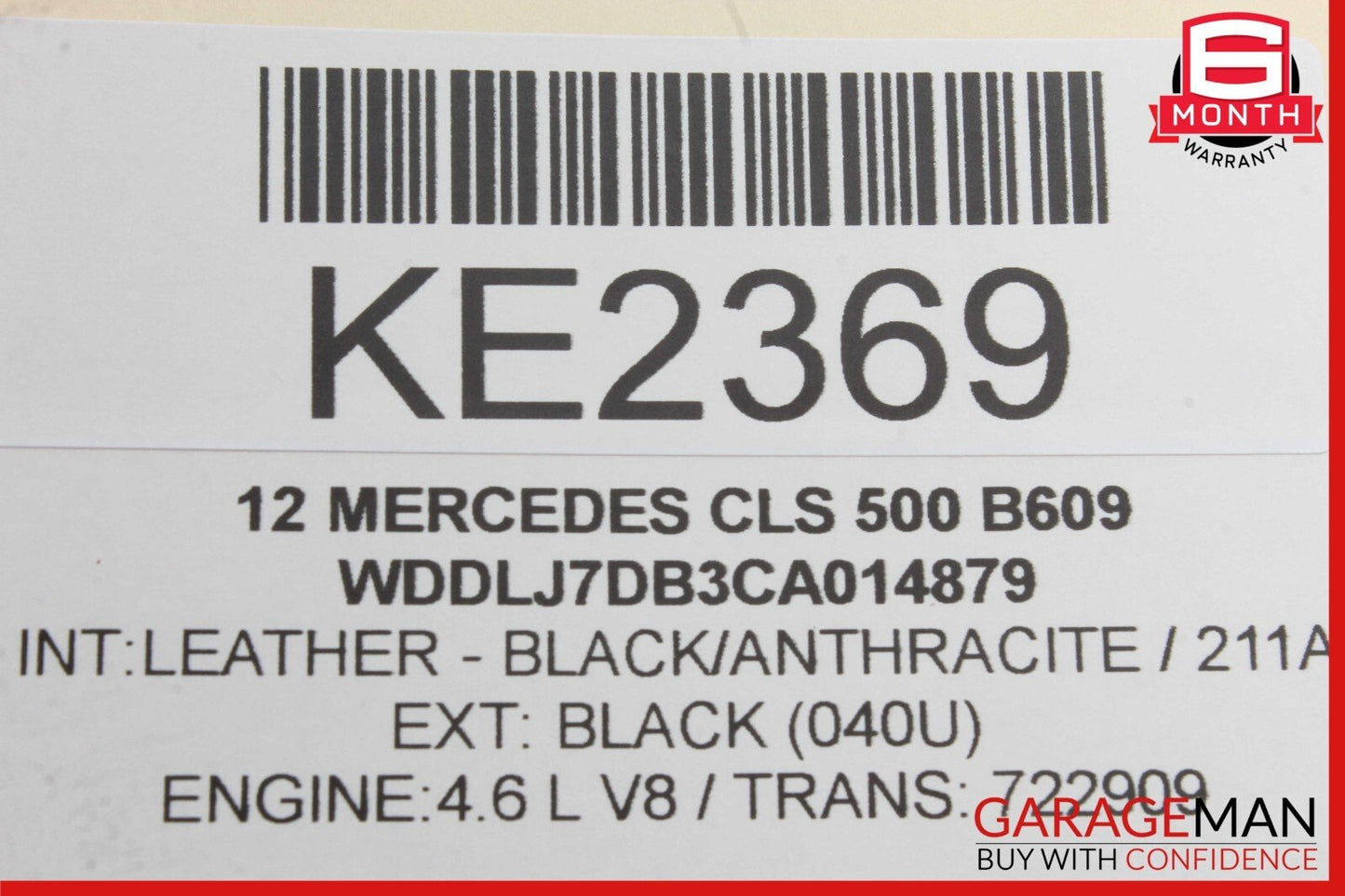 2012 Mercedes W218 CLS550 ML550 E550 RWD Upper Oil Pan Section 2780142802 OEM
