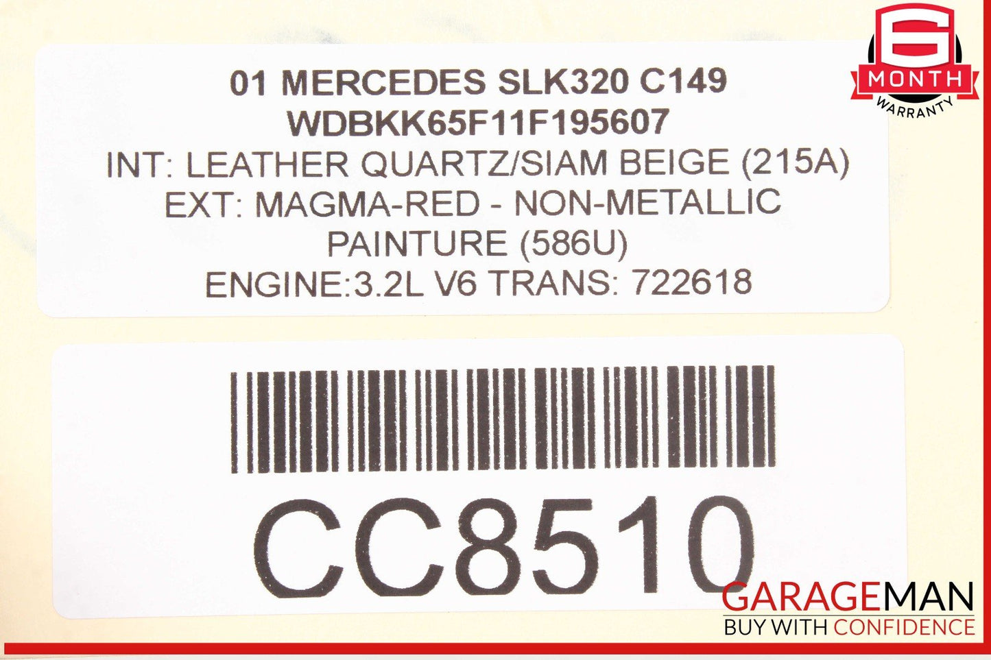 97-04 Mercedes R170 SLK320 SLK230 AC A/C Cooling Air Conditioning Condenser OEM