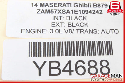14-20 Maserati Ghibli Quattroporte Levante Right Turbocharger Manifold Assy OEM