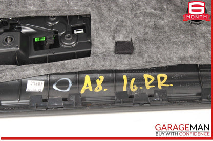 11-17 Audi A8 S8 Rear Right Passenger Door Cover Panel Trim Assembly OEM
