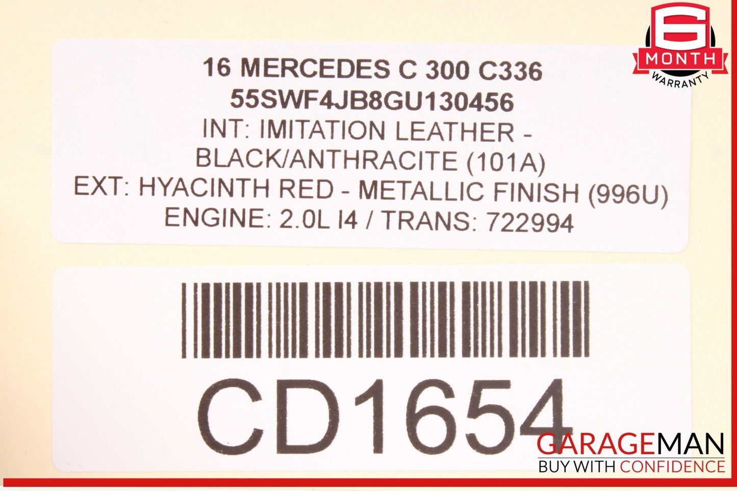 15-21 Mercedes W205 C300 Front Right Passenger Side Exterior Door Shell OEM