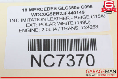 15-20 Mercedes X253 GLC350e C350e C400 Center Console Trim Bezel OEM