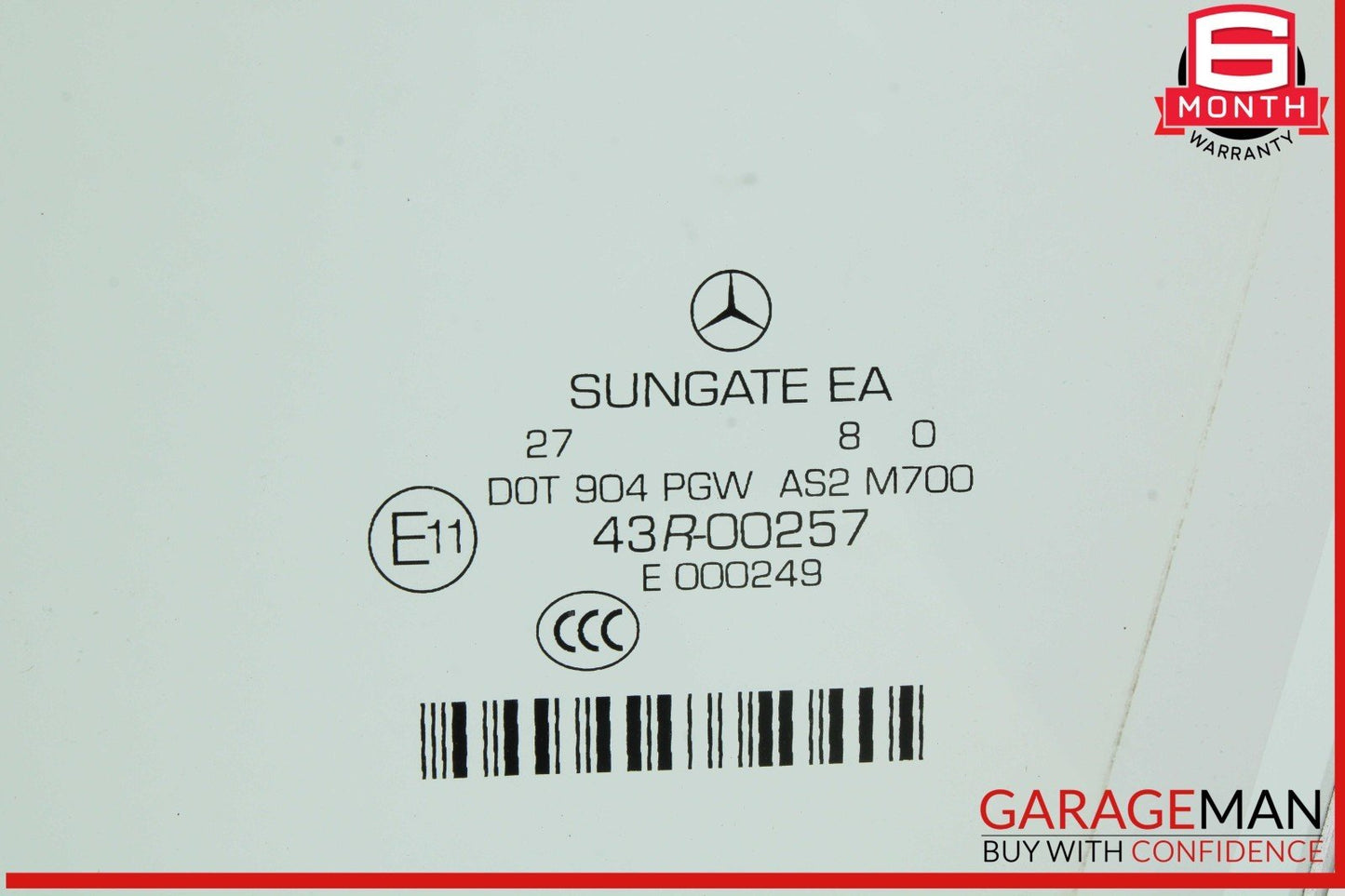 07-13 Mercedes W221 S400 S550 S600 Front Left Driver Side Door Window Glass OEM