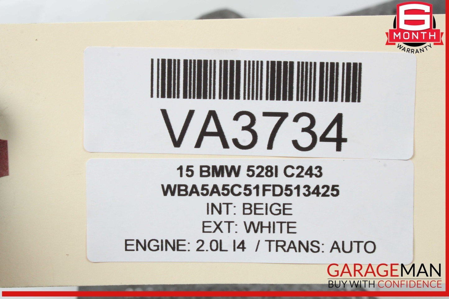11-16 BMW 528i 535i 550i F10 Rear Left Driver Side Lower Control Arm OEM