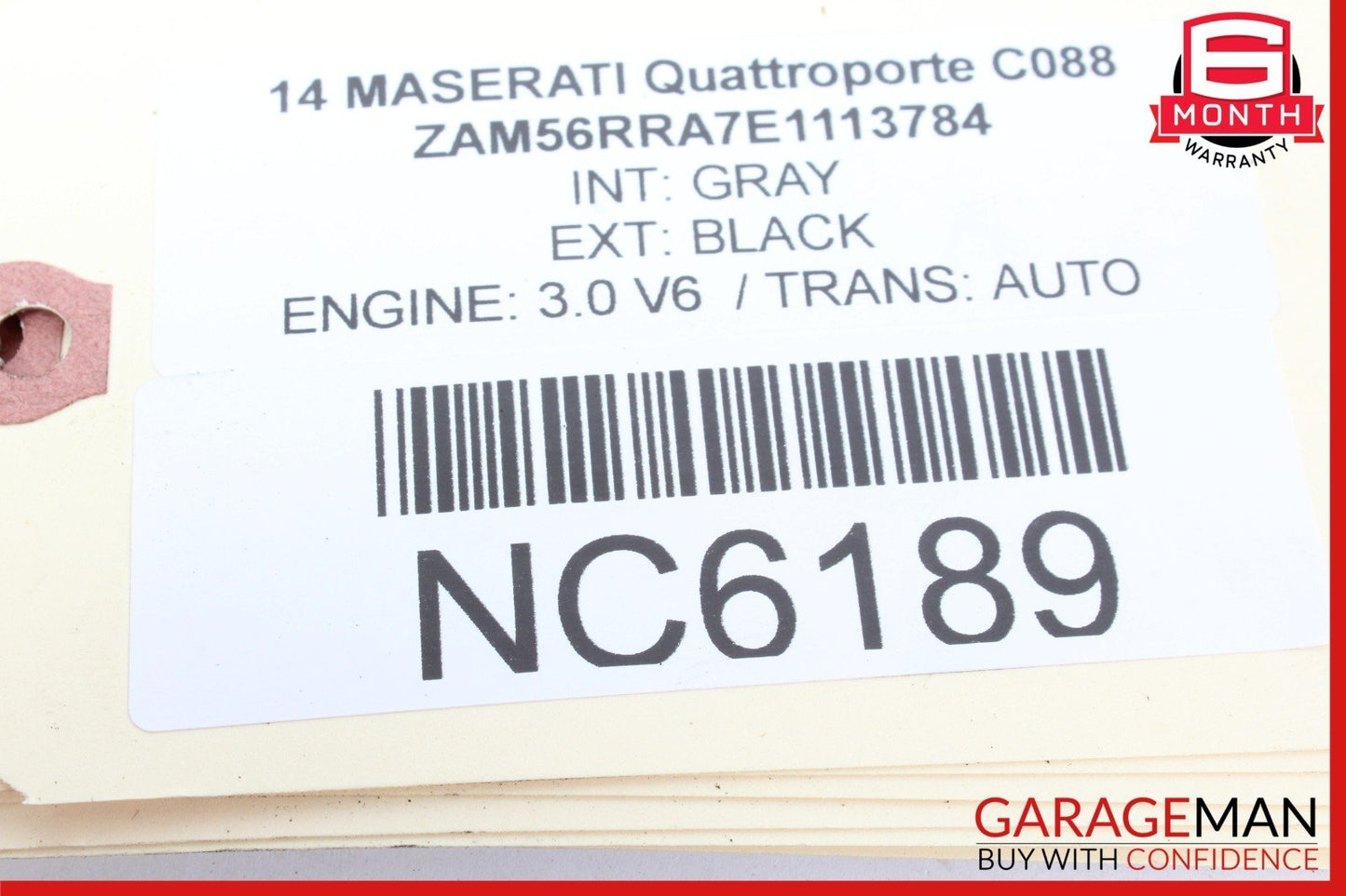 14-22 Maserati Quattroporte Rear Left Side Window Regulator Motor w/ Motor OEM