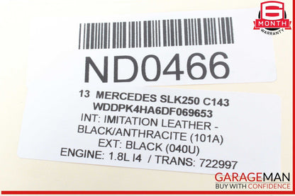 12-15 Mercedes R172 SLK250 C250 Power Steering Pump Reservoir Hose Tube Assembly