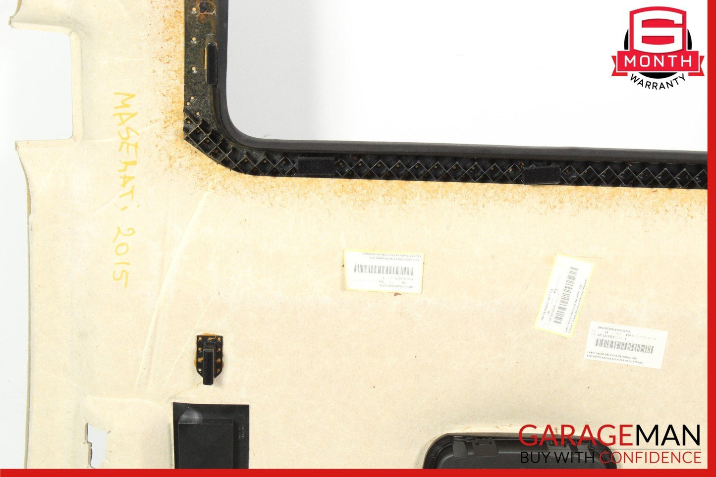 14-17 Maserati Ghibli Interior Roof Headliner Pillar Cover Set Trim Suede Assy