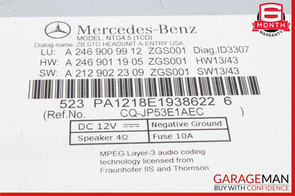 14 MERCEDES W242 W246 B-CLASS B250 RADIO GPS NAVIGATION CD STEREO RECEIVER