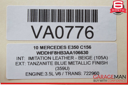 08-17 Mercedes W212 E350 SLK250 Trunk Lid Latch Lock Actuator 2047500261 OEM