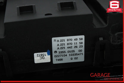 07-14 Mercedes W221 S550 Center Dash Heater Switch Control Panel Assembly OEM