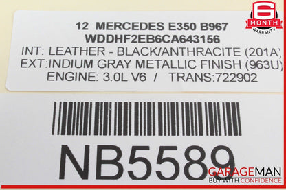 10-13 Mercedes W212 E350 E63 Front Center Dash AC A/C Air Vent Grille Trim Assy