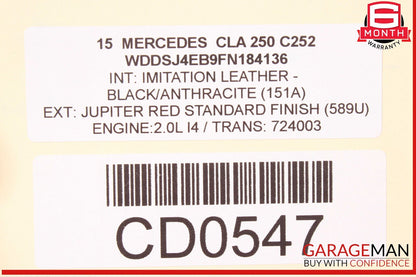 14-20 Mercedes W117 CLA250 Engine Cooling Radiator AC Air A/C Condenser Assy OEM
