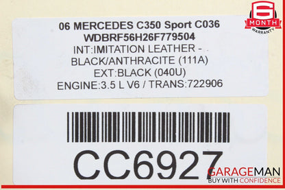 05-11 Mercedes W203 C350 E350 RWD 7G Tronic Automatic Transmission Assembly 220k