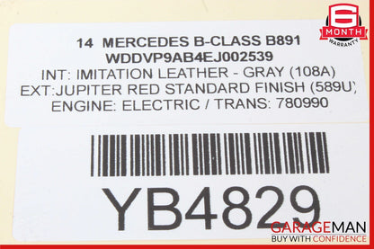 14-20 Mercedes B-Class W242 W246 GLA250 Harmon Kardon Subwoofer Speaker Box OEM
