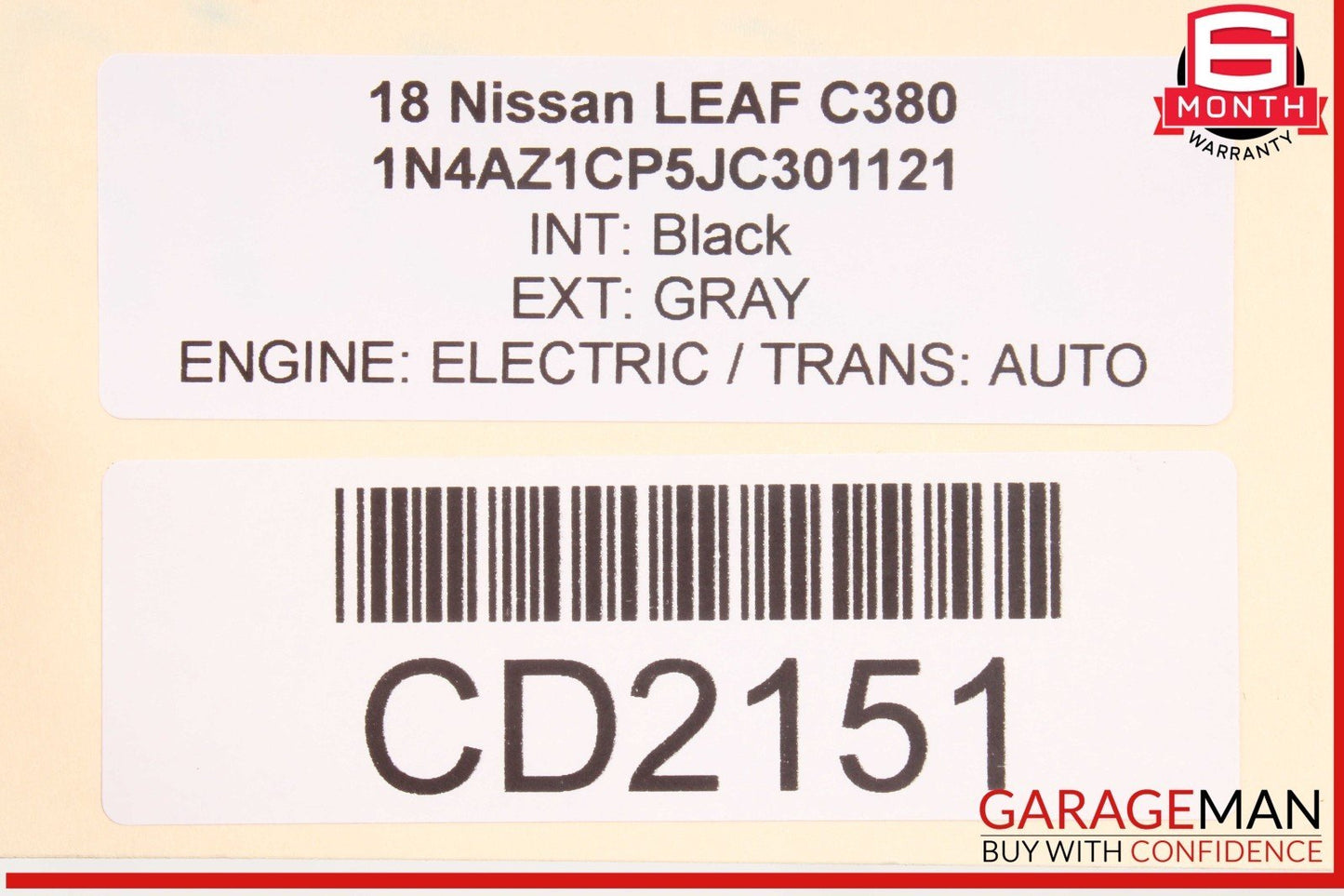 18-25 Nissan Leaf Rear Right Passenger Side Interior Door Panel Trim OEM