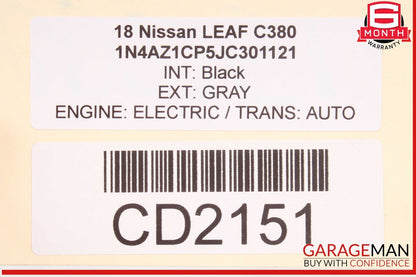 18-25 Nissan Leaf Rear Right Passenger Side Interior Door Panel Trim OEM