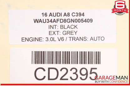 11-18 Audi A8 Panoramic Sunroof Glass Panel Assembly OEM