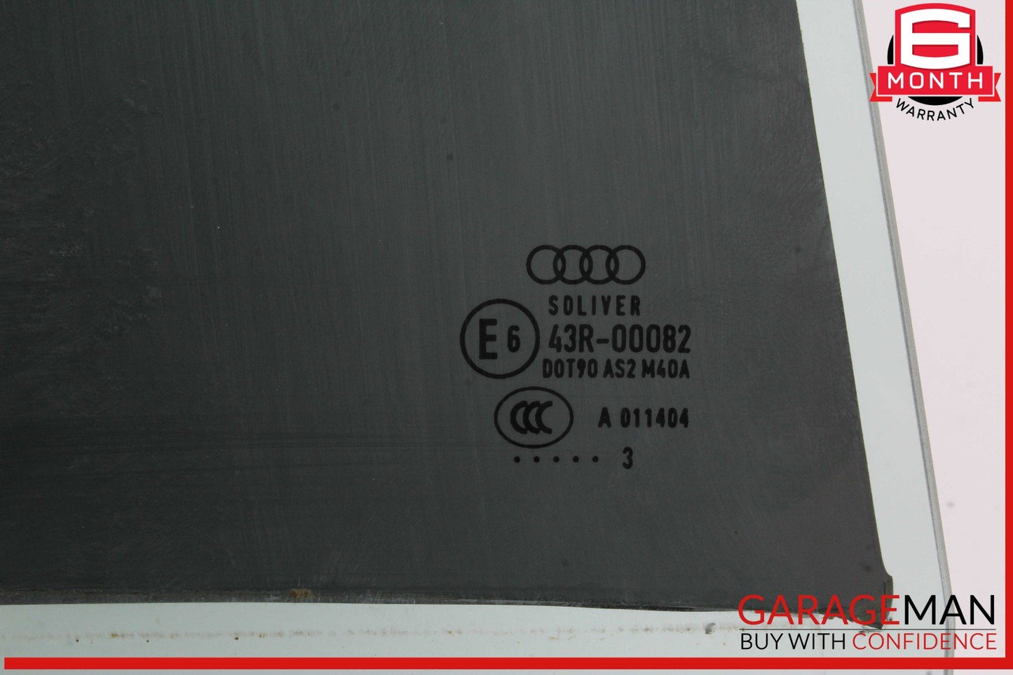 12-18 Audi A6 Rear Right Side Door Window Auto Glass OEM