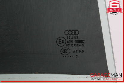 12-18 Audi A6 Rear Right Side Door Window Auto Glass OEM