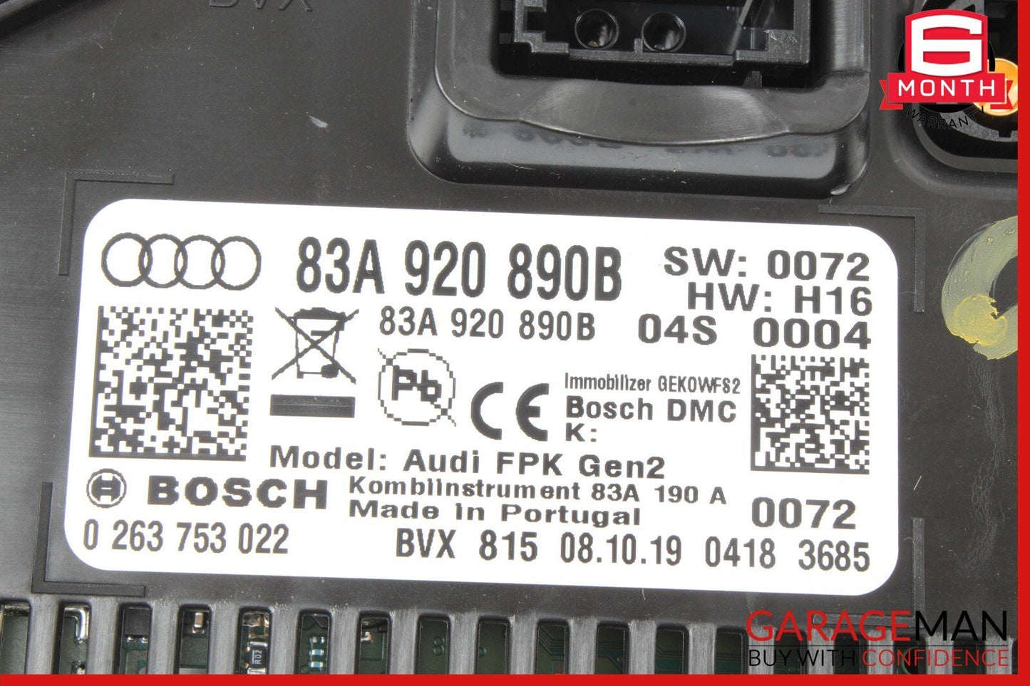 19-24 AUDI Q3 DIGITAL INSTRUMENT CLUSTER SPEEDOMETER ODOMETER 83A920890