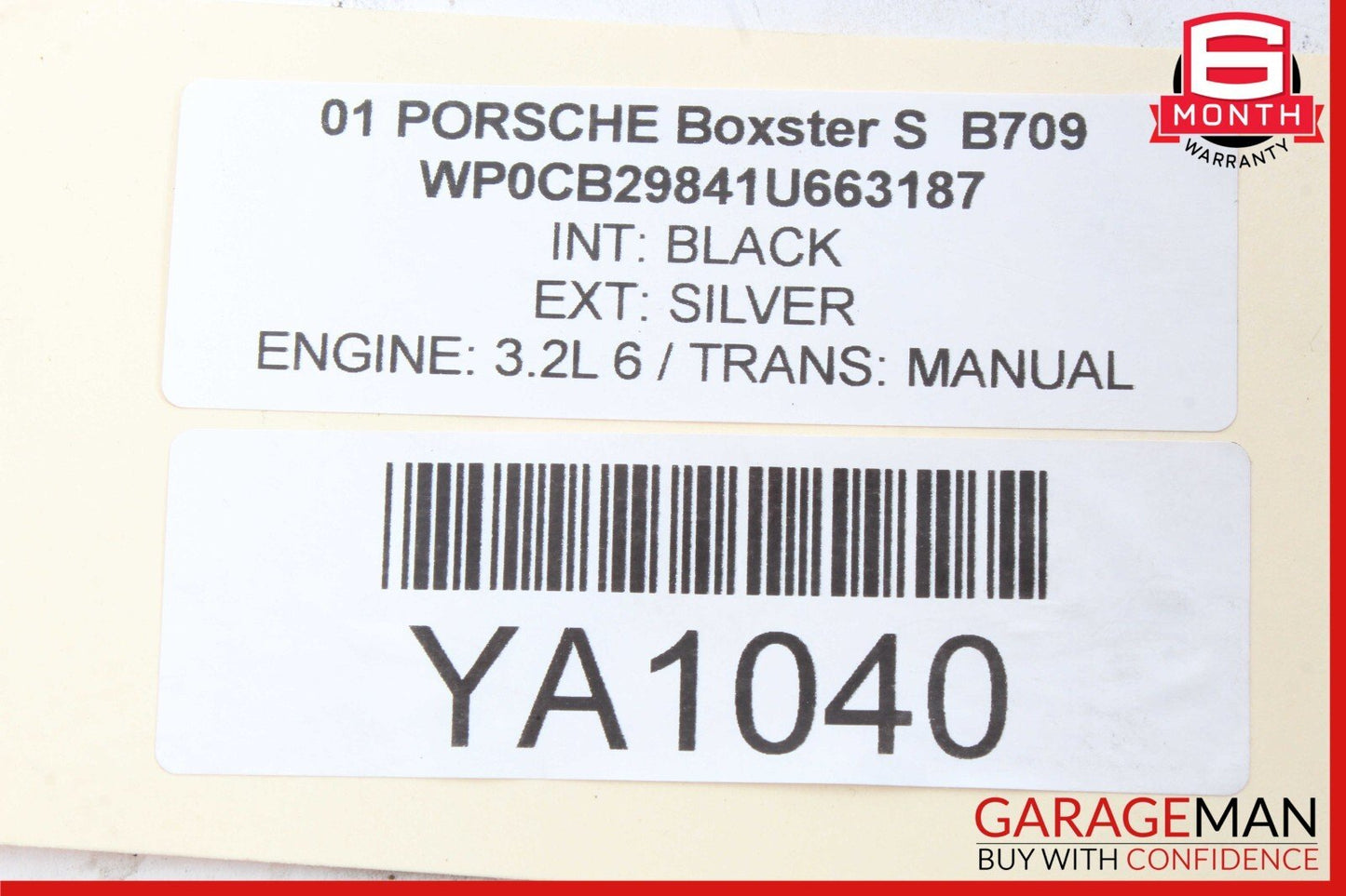 97-05 Porsche Boxster 986 Left Engine Cooling Radiator AC Air Condenser Assy OEM