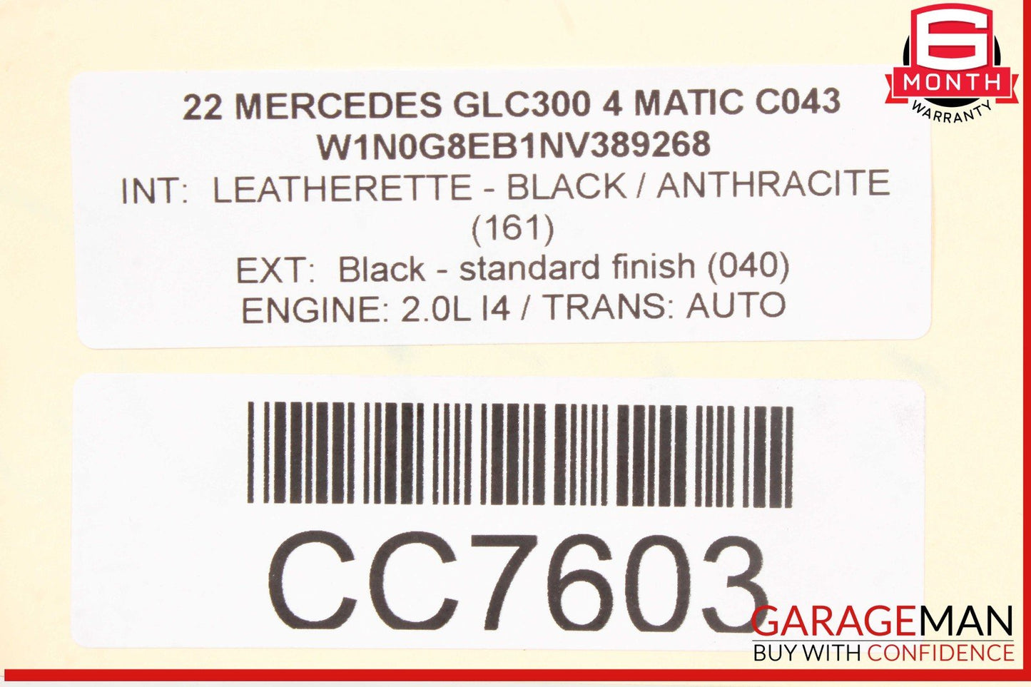 21-23 Mercedes X253 GLC300 4Matic Auto Trans Automatic Transmission Assembly OEM