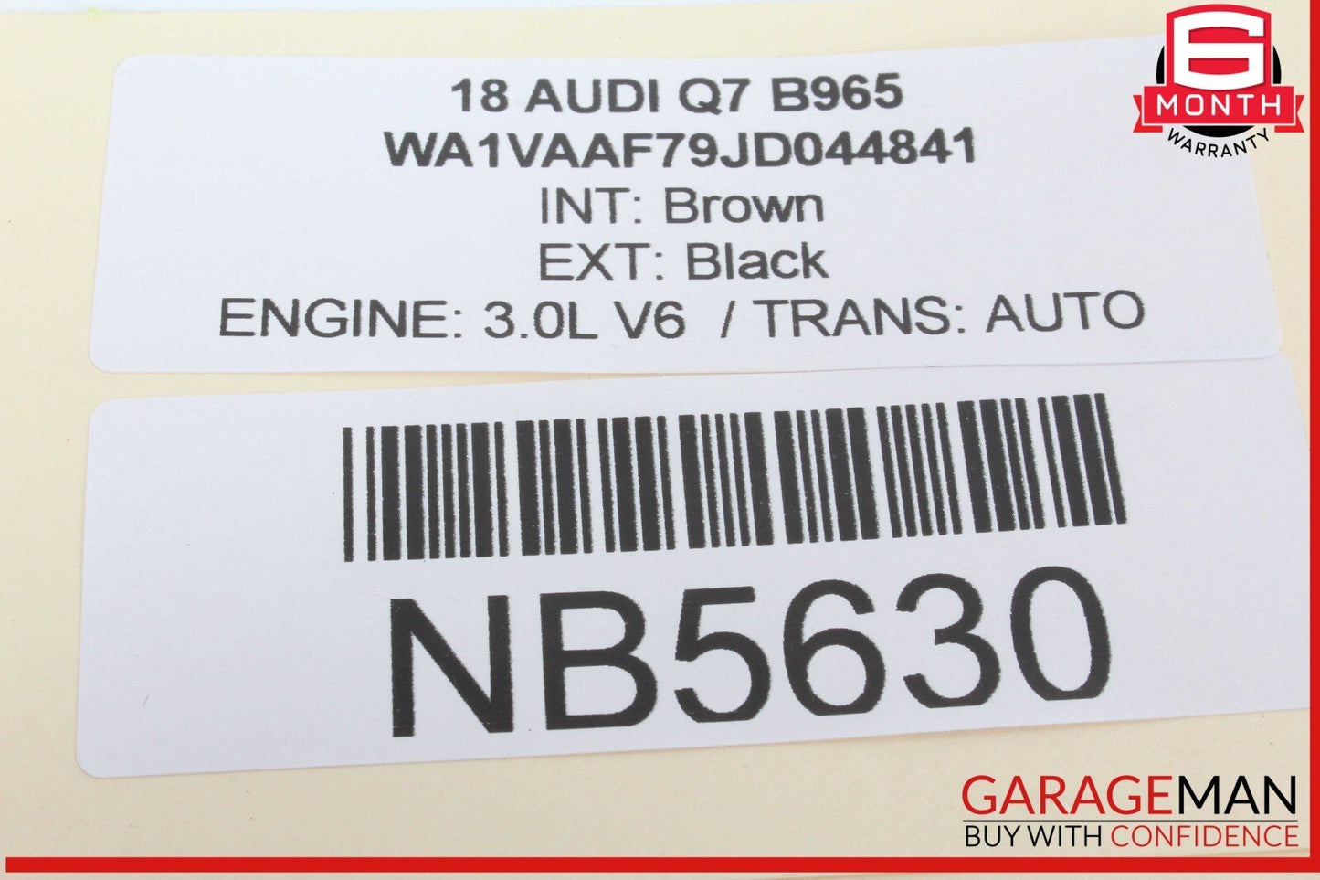 17-19 Audi Q7 Ignition Coil Coils Set of 6 06E905115F OEM