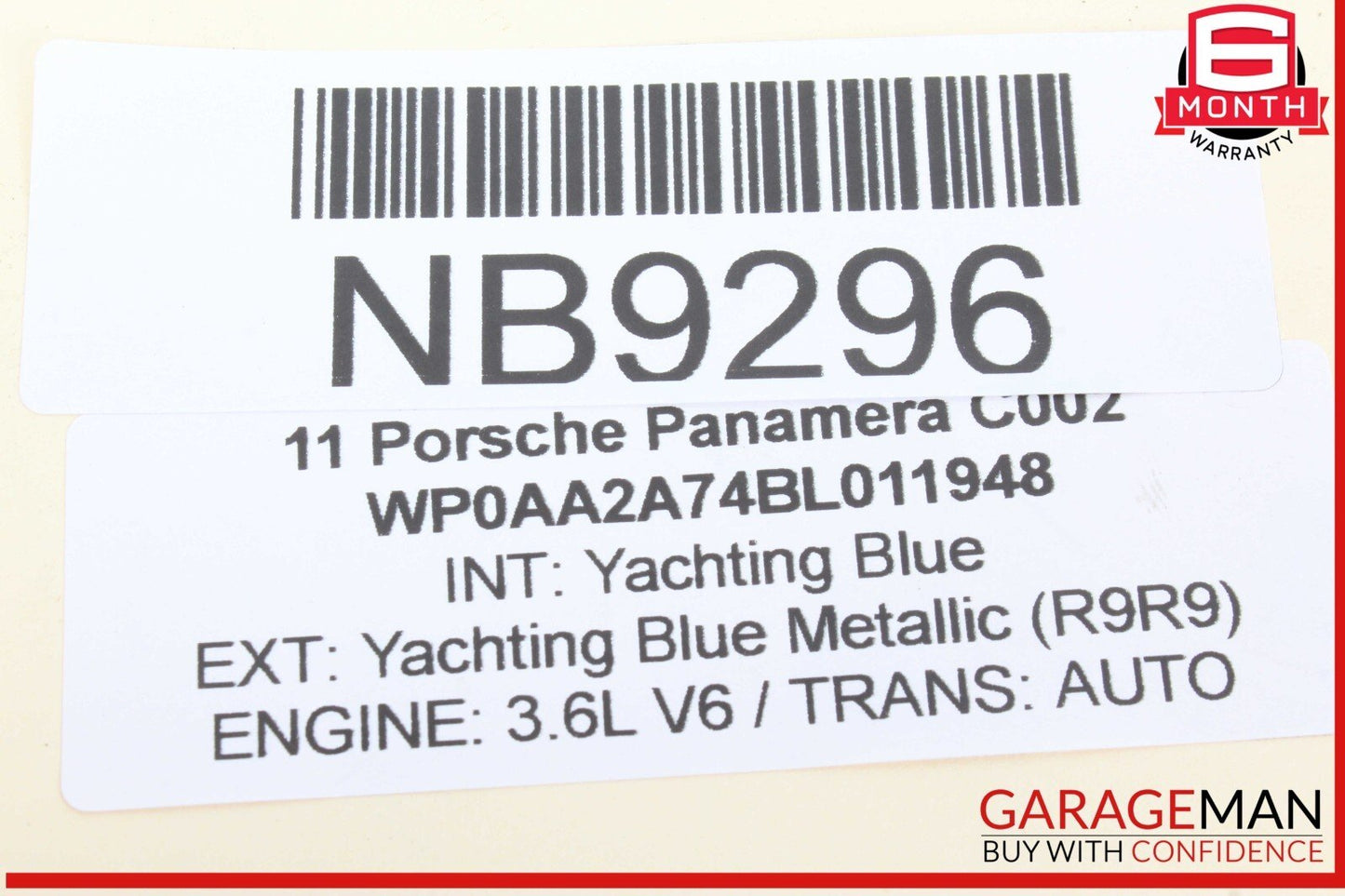11-16 Porsche Panamera 970 Rear Right and Rear Left Shock Strut Absorber Set OEM