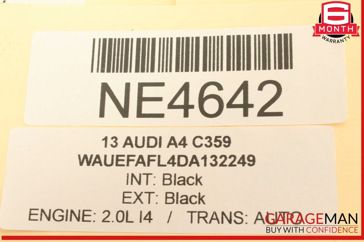 13-16 Audi A4 S4 Rear Right Passenger Side Outer Tail Light Lamp 8K5945096 OEM