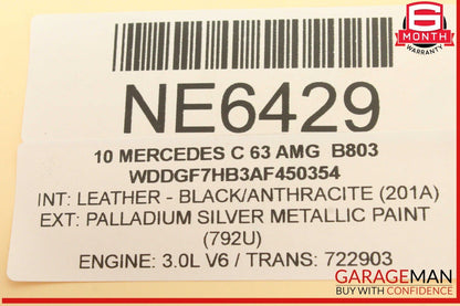 07-15 Mercedes W204 C63 E63 SL63 AMG 6.3L Right Side Exhaust Manifold OEM
