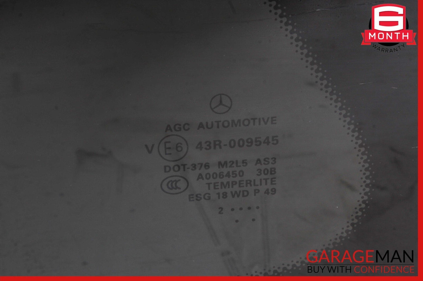 13-19 Mercedes X166 GL450 GLS550 Rear Left Side Quarter Window Glass Trim Assy