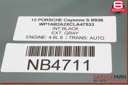 11-18 Porsche Cayenne S 958 Front Left Driver Side Door Window Glass OEM