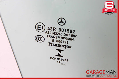 12-20 Mercedes R172 SLK250 SLK350 Front Left Driver Side Door Window Glass OEM