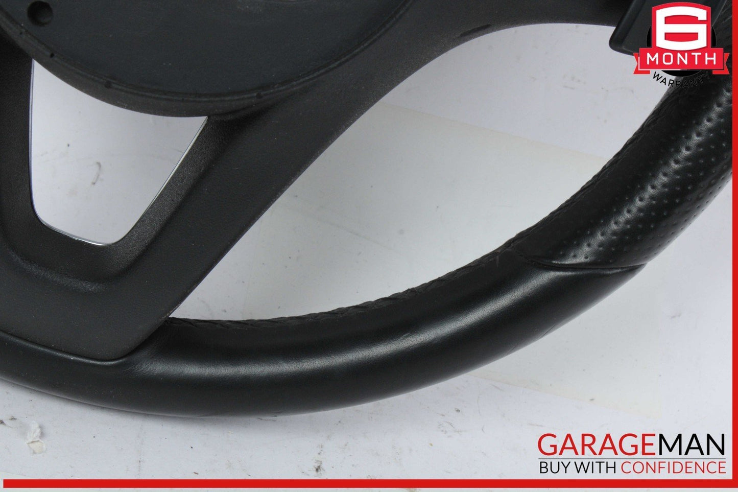 15-18 Mercedes W205 C300 GLC300 Steering Wheel Black w/ Paddle Shifters Assy OEM