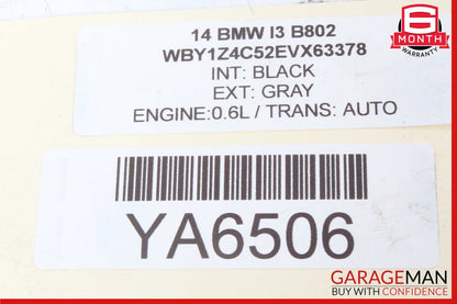 14-17 BMW i3 I01 Hybrid High Voltage Charging Module Converter 639452 OEM