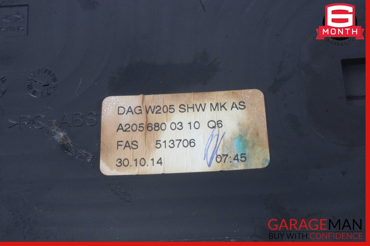 15-19 Mercedes W205 C300 C350e C400 Center Console Cup Holder Compartment OEM