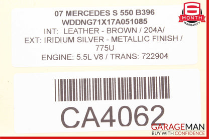 07-13 Mercedes W221 S550 S600 Rear Left Driver Side Door Lock Latch Actuator OEM