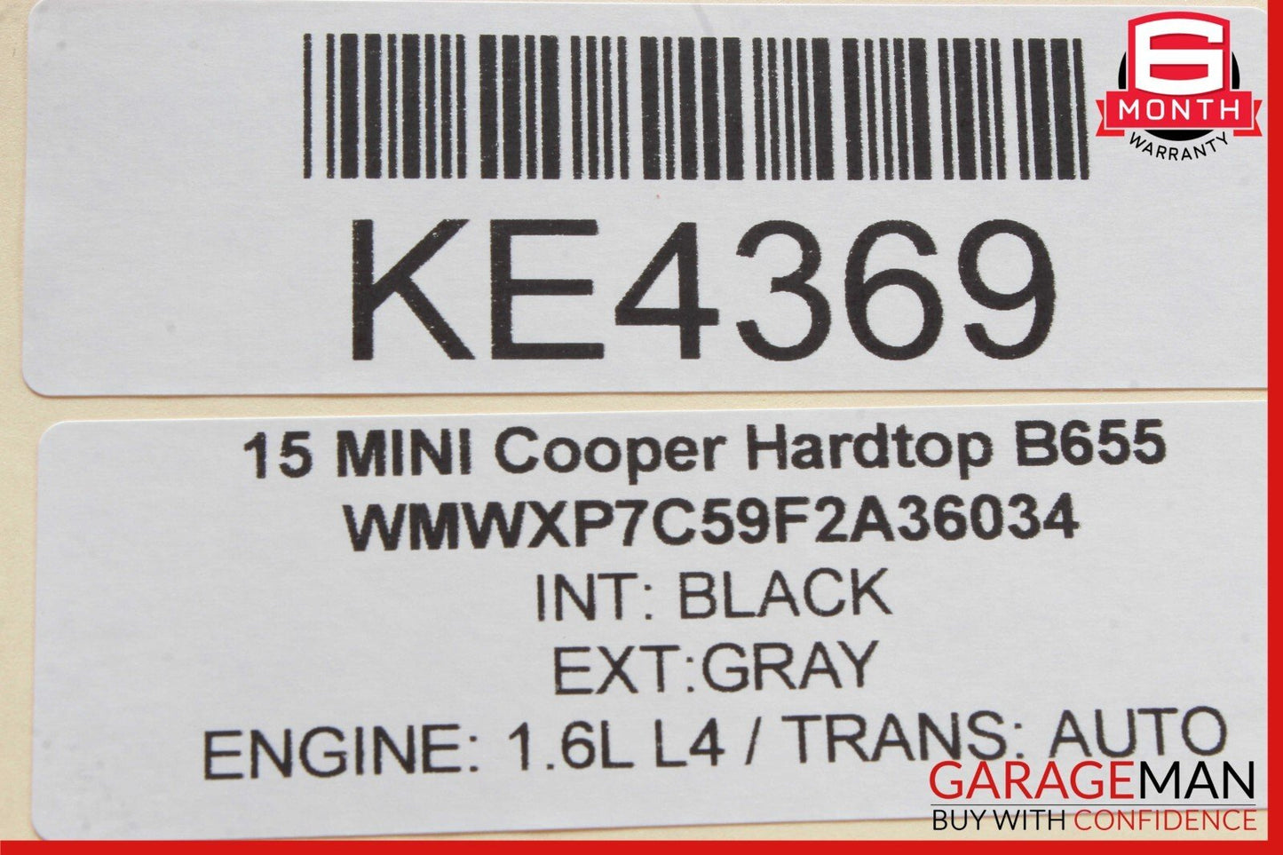 14-19 Mini Cooper Front Right Passenger Side Exterior Door Handle Assembly