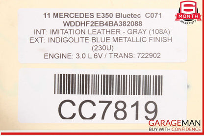 11-13 Mercedes W212 E350 CDI Bluetec 7G Automatic Transmission 722.902 OEM 144k