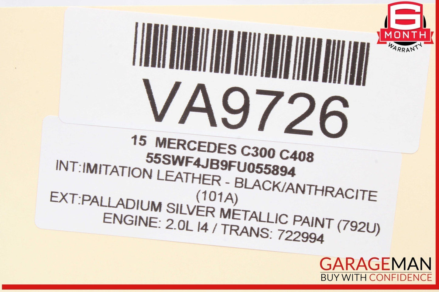 15-20 Mercedes W205 C300 Rear Left Driver Side Axle CV Half Shaft OEM
