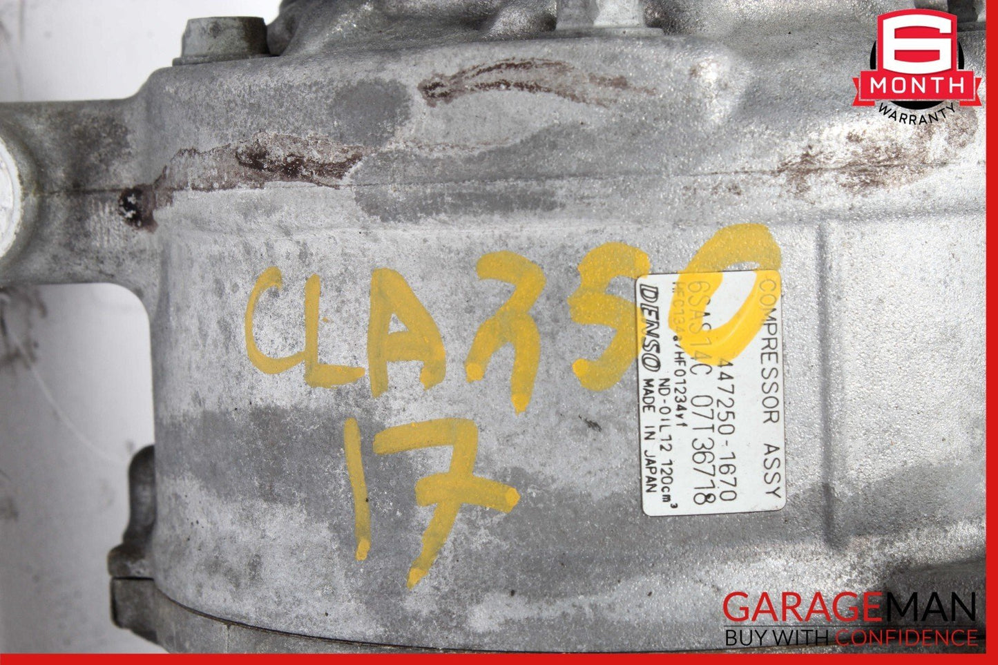 14-18 Mercedes W117 CLA250 CLA45 AMG AC A/C Air Conditioning Compressor OEM