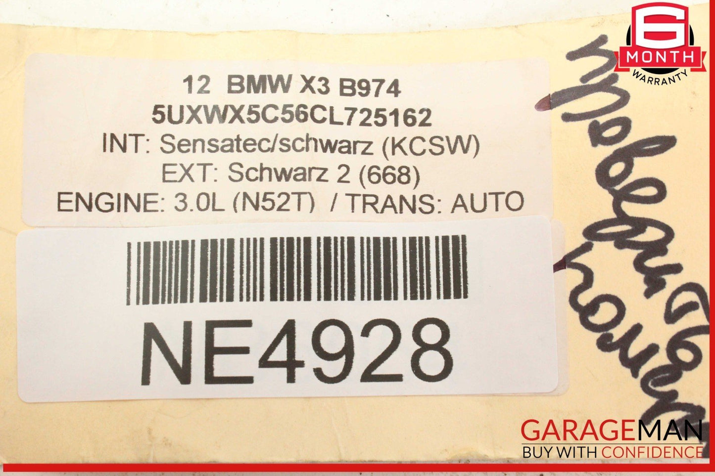 11-17 BMW X3 Dash Dashboard Radio Navigation Information Info Display Screen OEM